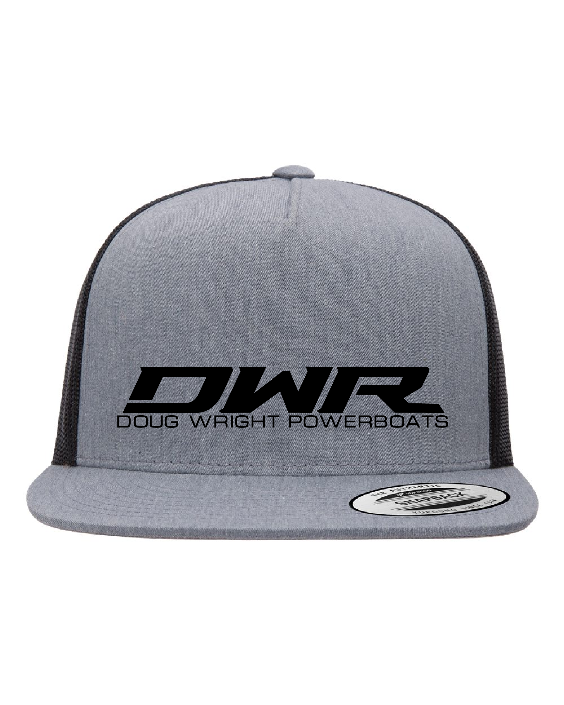 DWR Gray/Black Flatbill Trucker Hat