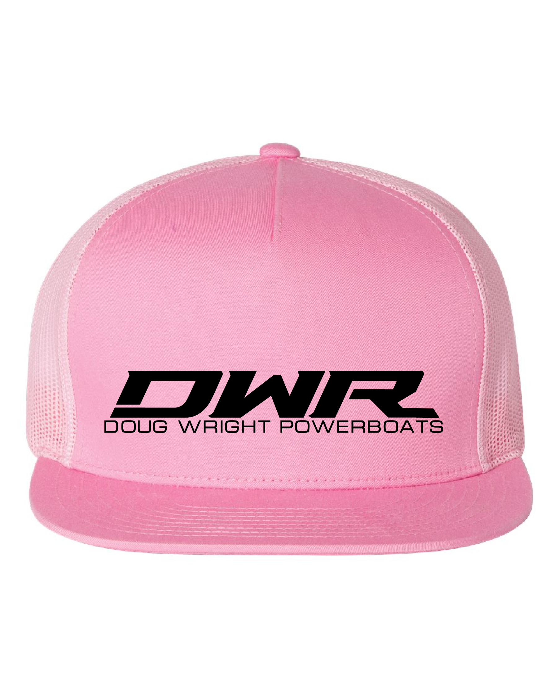 DWR Pink/Black Flatbill Trucker Hat